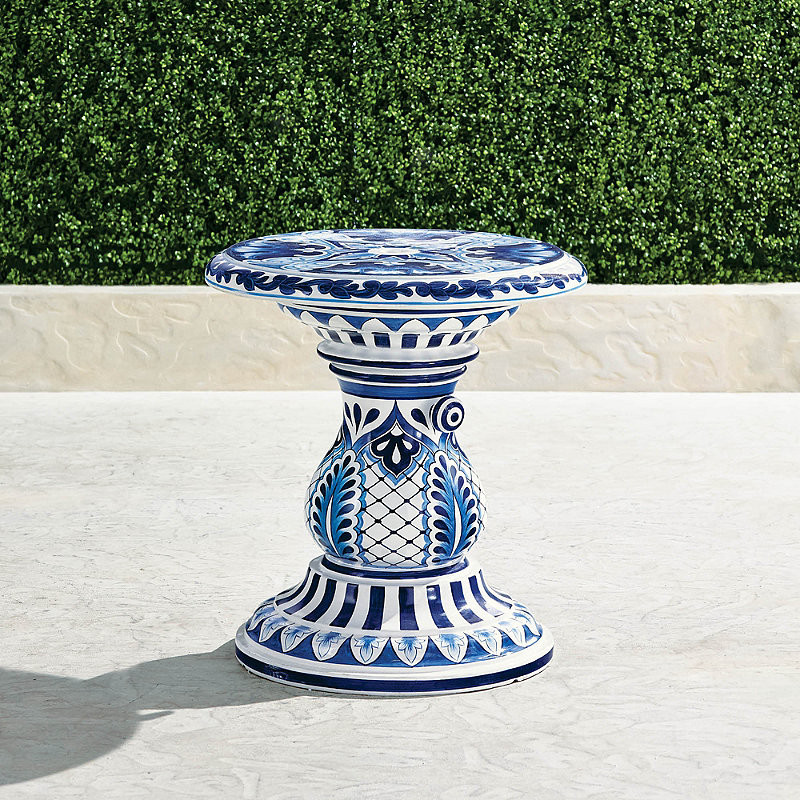 Outdoor Umbrella Table, Perissa Handpainted - Frontgate | Frontgate