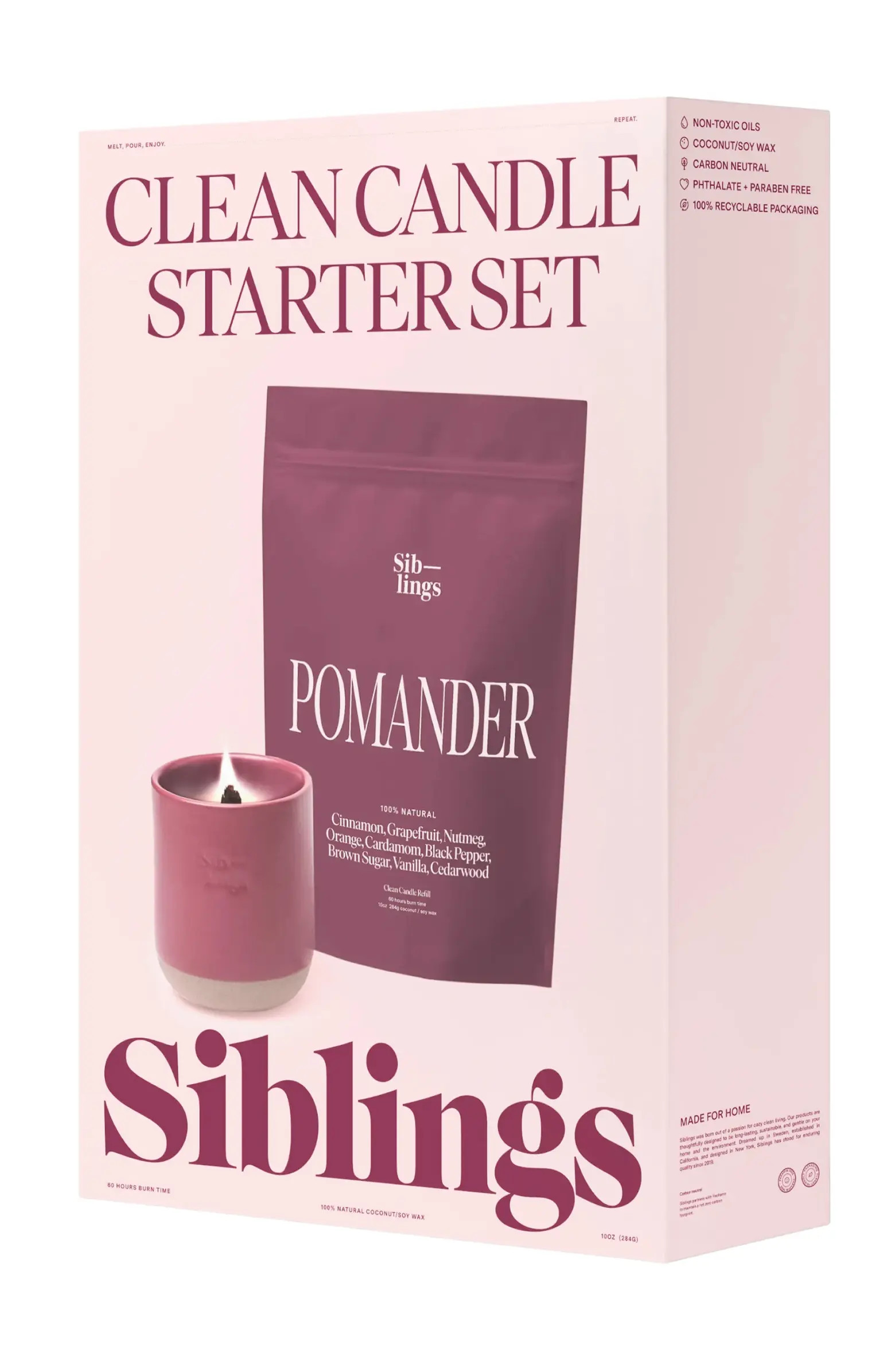 SIBLINGS Tomtens Pomander Clean Candle Starter Set | Nordstrom | Nordstrom