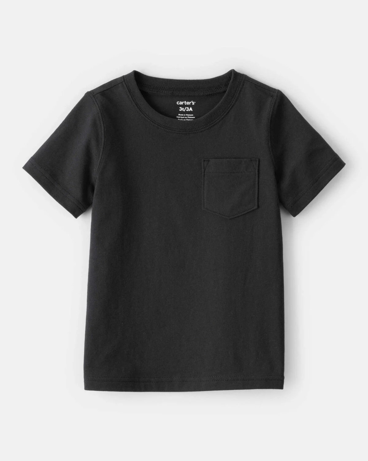 Toddler Boy Solid Short-Sleeve Tee - Black | Carter's Inc