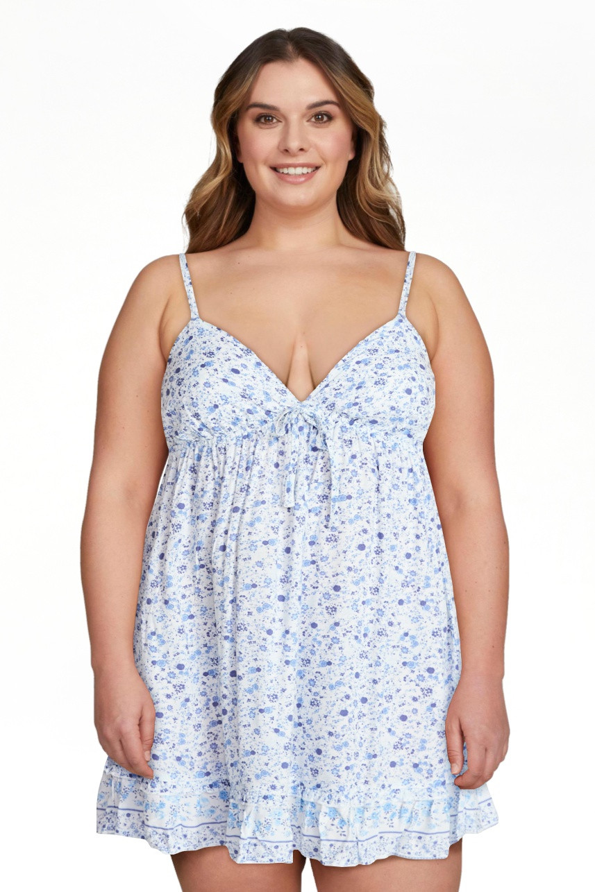 No Boundaries Tiered Babydoll Mini Dress, Women's XXS-XXL | Walmart (US)