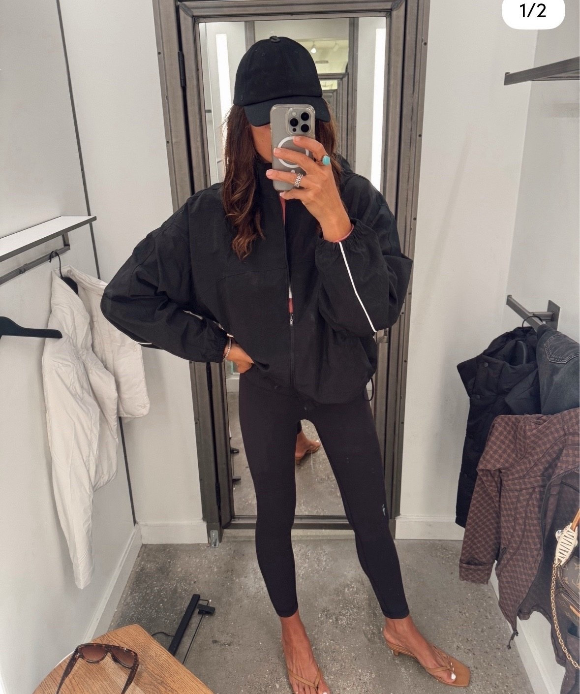 Lululemon define jacket 
Leggings in 6
