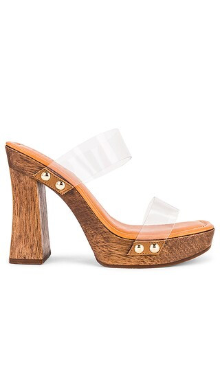 Aryana Vinyl Heel in Transparent | Revolve Clothing (Global)