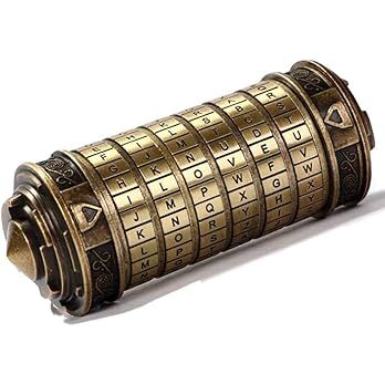Cryptex Da Vinci Code Mini Cryptex Lock Puzzle Boxes with Hidden Compartments Anniversary Valenti... | Amazon (US)