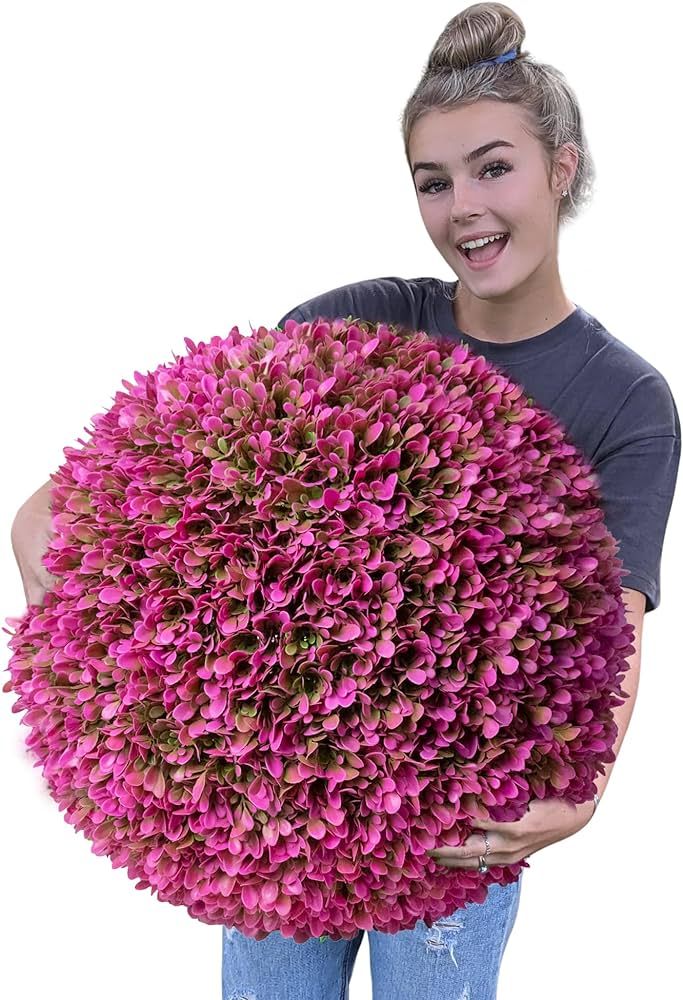 23" XL Topiary Balls (Hot Pink, 1 Topiary Ball (2 Halves)) | Amazon (US)