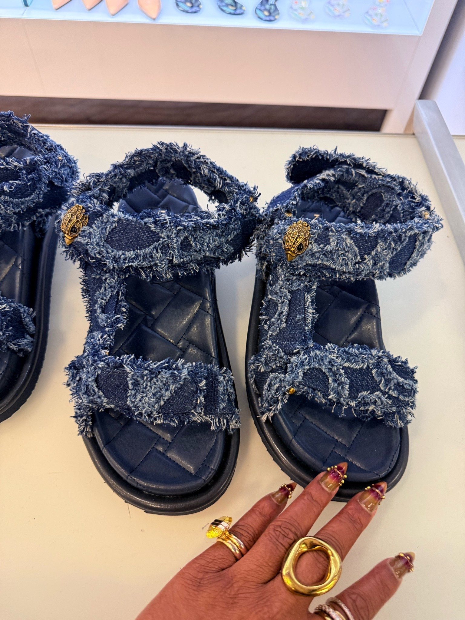 Dad sandals got a denim upgrade.

These denim dad sandals are the kind of casual shoe that still gives the outfit something to talk about. I love the frayed denim straps, quilted footbed, chunky sole, and gold hardware detail because they feel easy, comfortable, and way more interesting than a basic flat sandal.

Style Tip: Wear them with wide-leg jeans, cuffed shorts, linen pants, or a simple summer dress when you want comfort without the outfit falling flat.

Kurated by Kéla

#LTKSeasonal #LTKTravel #LTKootd