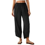 Anygrew Womens Baggy Wide Leg Pants Elastic Waisted Casual Palazzo Harem Pants Summer Beach Trous... | Walmart (US)
