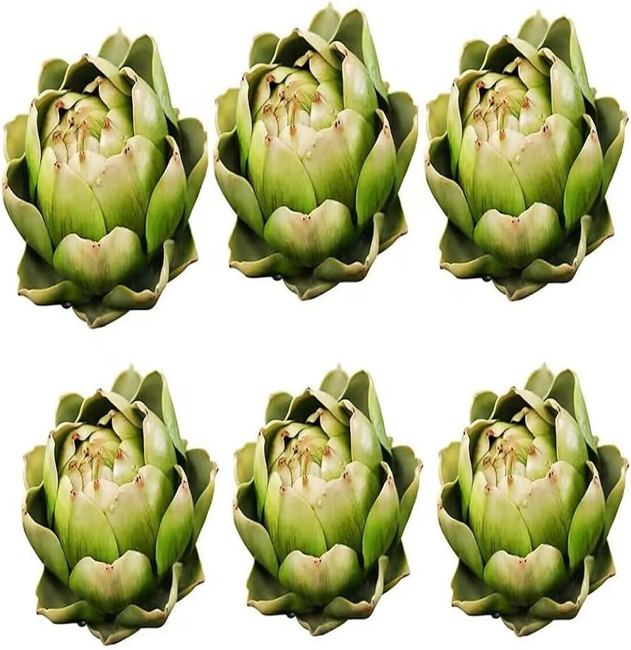 WESAPPINC Large Artificial Artichoke Fake Vegetables and Fruits for Kitchen Home Table Wedding De... | Amazon (US)