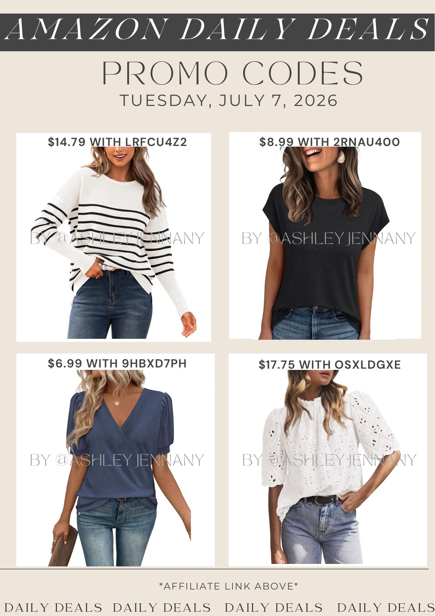 Amazon deals

#LTKSaleAlert #LTKMidsize #LTKootd