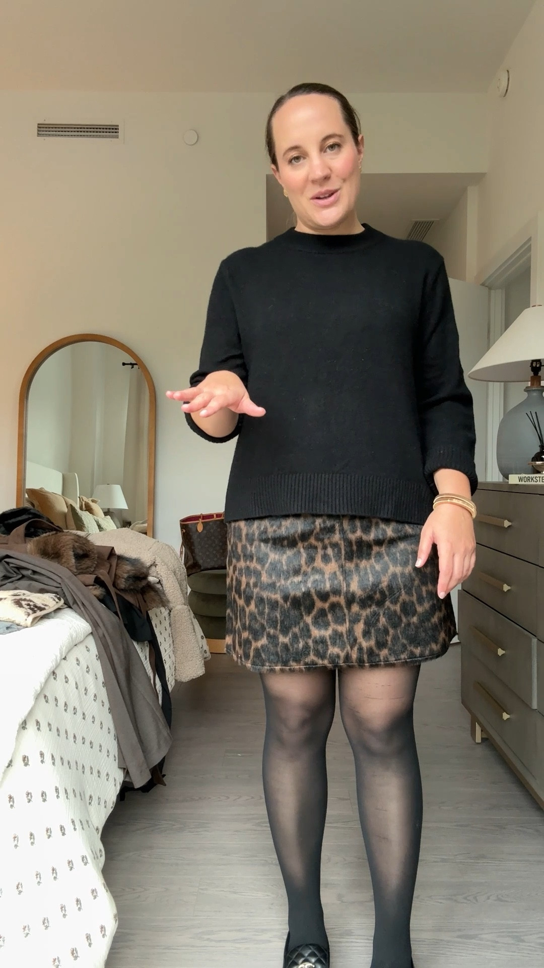 More muted tone leopard skirt! I absolutely love the texture of the skirt 

Leopard
Fall outfit 

#LTKStyleTip #LTKFindsUnder50 #LTKSeasonal
