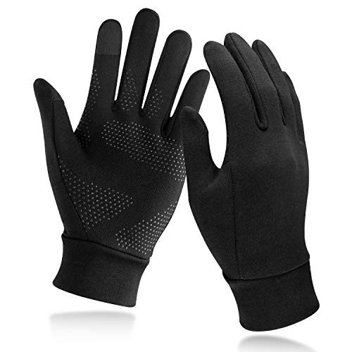 Unigear Running Gloves, Touch Screen Anti-Slip Lightweight Gloves Liners for Cycling Biking Sporting Driving for Men Women (Large) | Amazon (US)