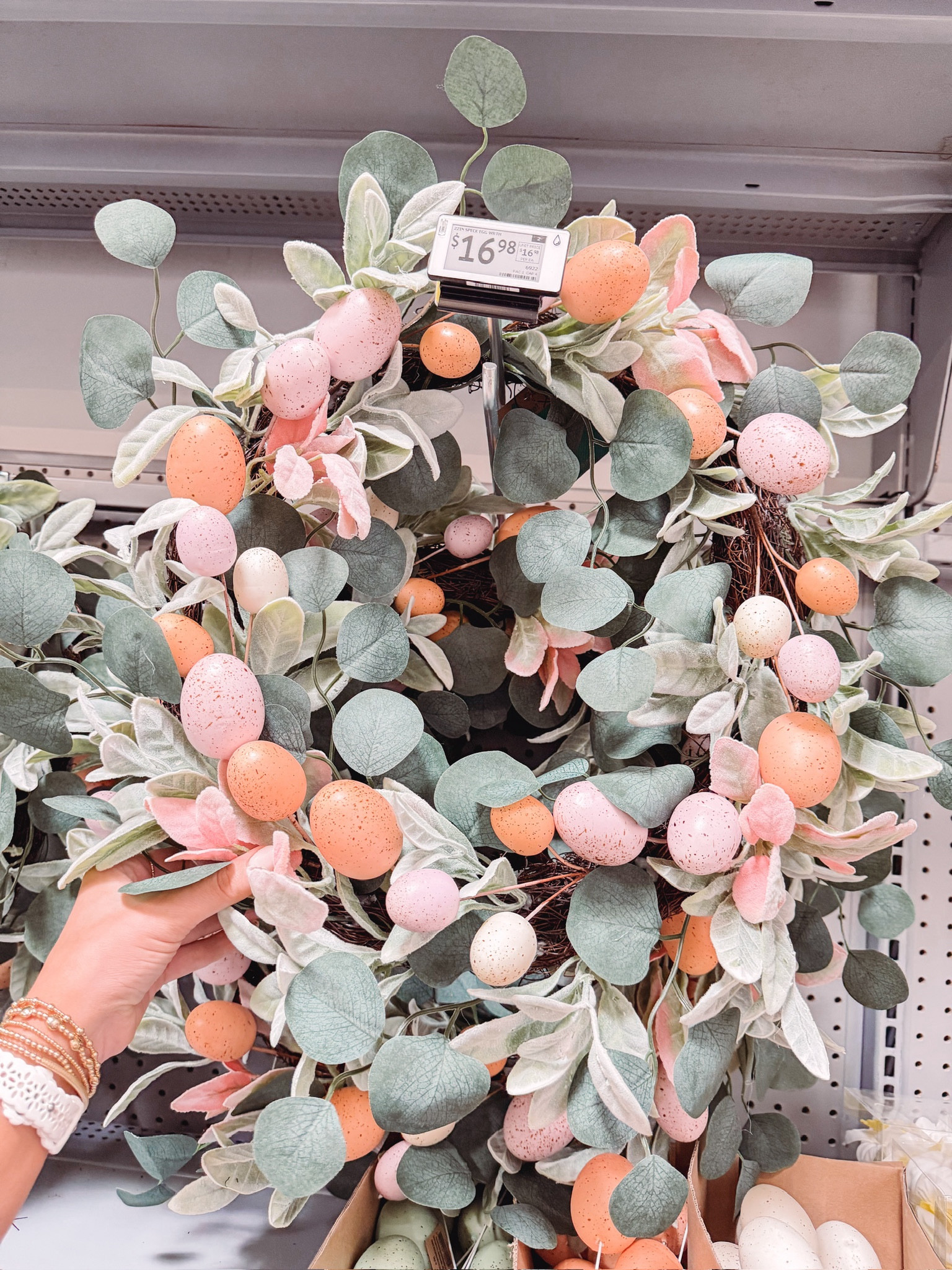 The prettiest wreath for spring under $20 at Walmart!! 

Affordable, pastels, neutral, eucalyptus, wreath, outdoor, home, decorations, trending 

#LTKFindsUnder50 #LTKHome #LTKSeasonal