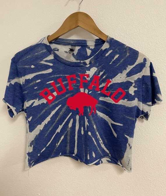 Bleached out crop top - Buffalo crop top - Buffalo shirt - Buffalo apparel - bleached buffalo tee... | Etsy (US)