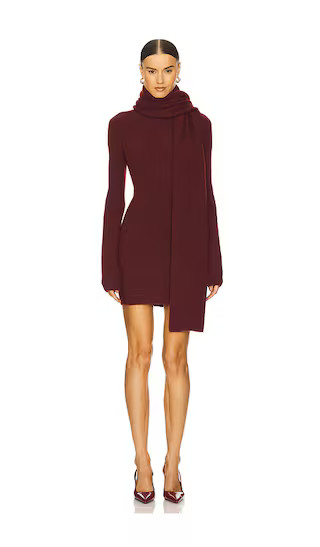 Soleil Scarf Dress in Burgundy | Revolve Clothing (Global)