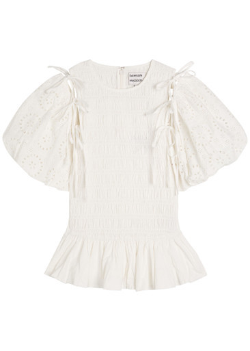 Becca broderie-anglaise cotton blouse | Harvey Nichols