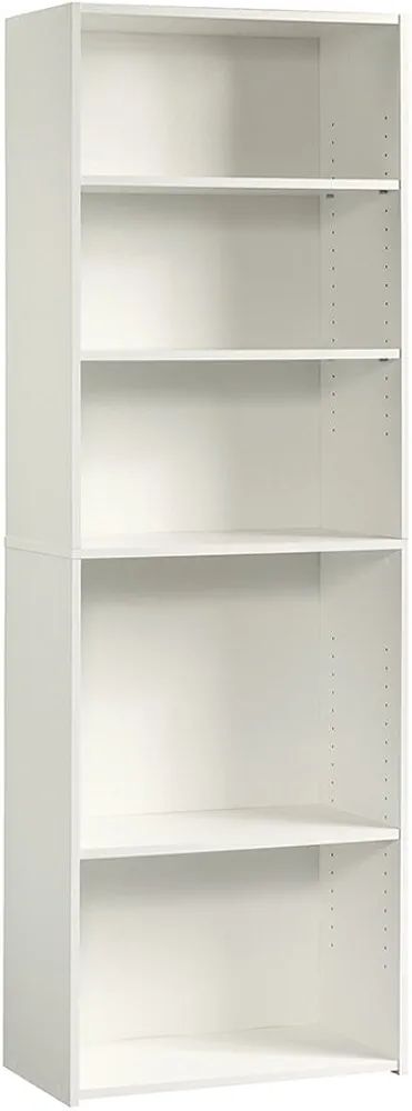 Sauder Beginnings 5-Shelf Bookcase, Soft White finish | Amazon (US)