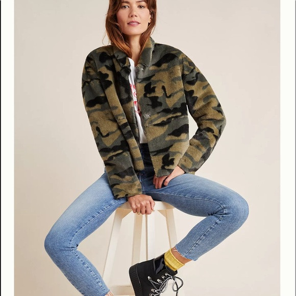 Vincenza Camo Faux Fur Jacket | Poshmark