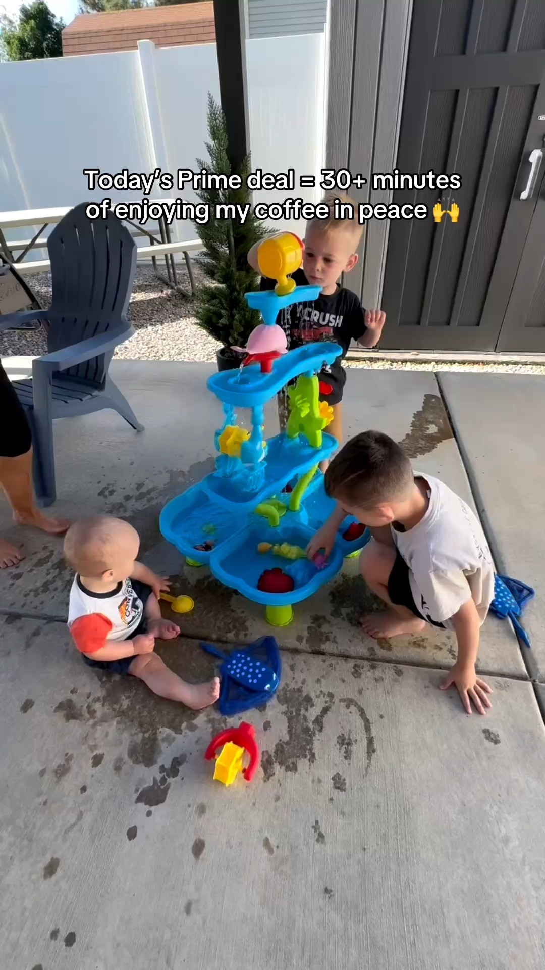 Summer mom hack: a water table that is great for all ages and lets you enjoy your coffee while it’s warm 🤩

#LTKmomlife #LTKSaleAlert #LTKKids