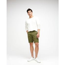 Chino Short in Military Green | 7 For All Mankind