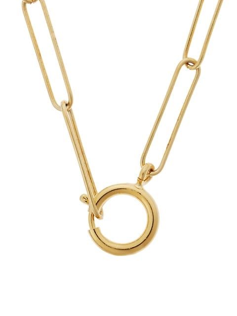 Goldtone Oval-Link Chain Necklace | Saks Fifth Avenue