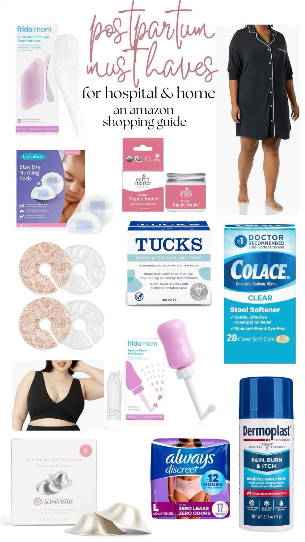 the MUST have list for postpartum mamas, while at the hospital and at home!

this is my tried & true list that got me through the first months of postpartum! the postpartum life isn’t glamorous, but all of these items make it so much easier!

#LTKBaby #LTKBump #LTKFamily