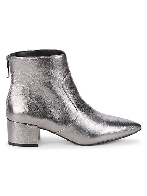 Karl Lagerfeld Paris Metallic Leather Booties on SALE | Saks OFF 5TH | Saks Fifth Avenue OFF 5TH