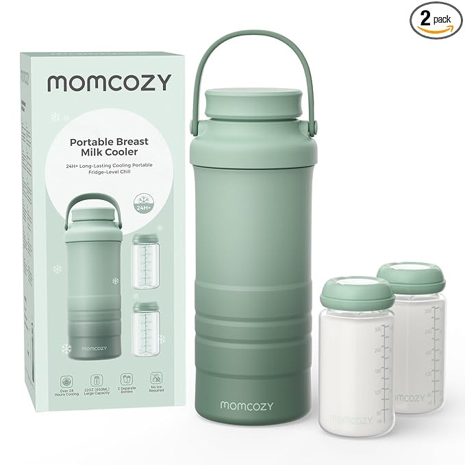 Momcozy 22oz Portable Breast Milk Cooler for Outdoor, Life Saver with 360° Total Cooling for 24 ... | Amazon (US)