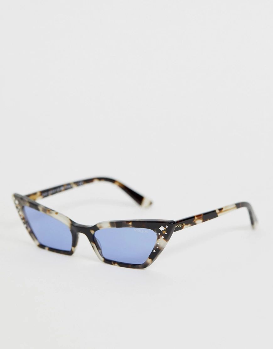 Vogue Eyewear x Gigi Hadid 0VO5282SB cat eye sunglasses in tort-Brown | ASOS (Global)