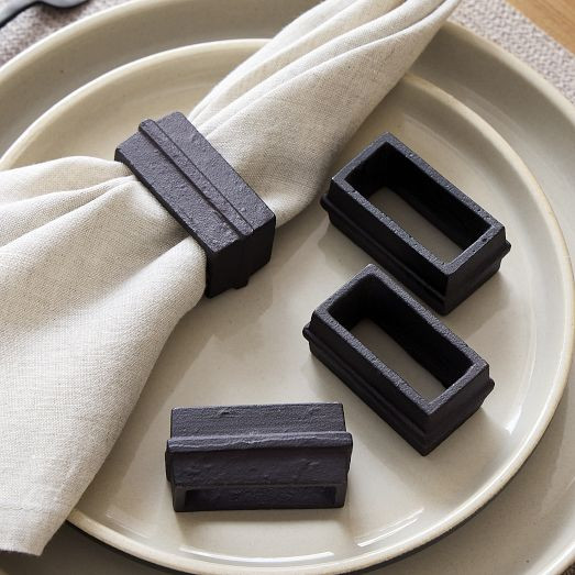 Iron Napkin Ring Sets | West Elm (US)
