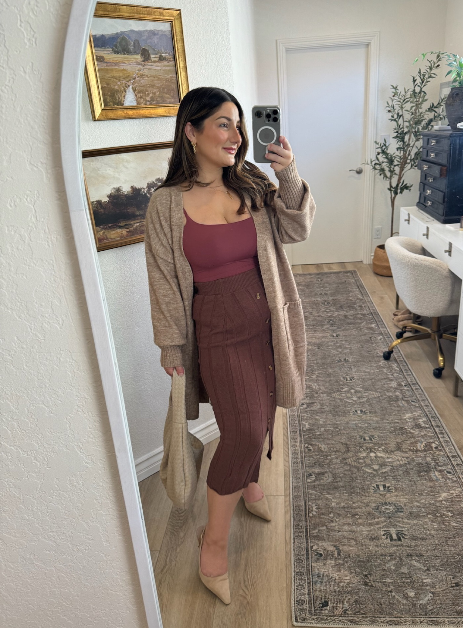 Loving these fall colors of the sweater and skirt from Cupshe! (Partner) 

Oversized cardigan size small
Buttery soft tank size medium
Ribbed knit midi skirt size  

Don’t forget to use my codes:  
Mimi15 can enjoy 15% off sitewide on orders $65+ 
Mimi20 can enjoy 20% off sitewide on orders $109+ 

#Cupshe #CupsheCrew


#LTKSeasonal #LTKStyleTip #LTKFindsUnder50