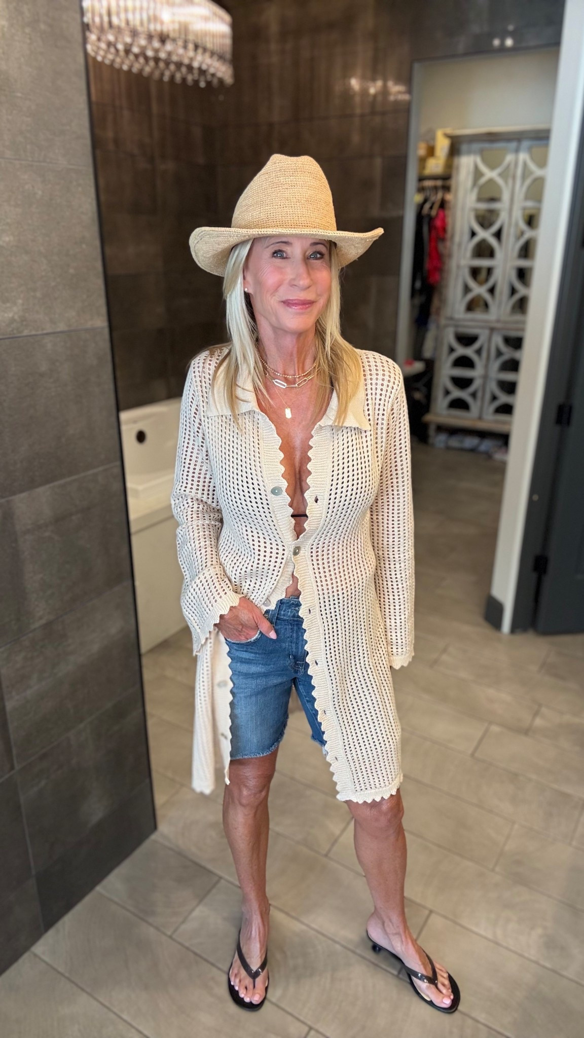 Cutest swim cover up that doubles as a cardigan ☀️

#LTKFestival #LTKMothersDay #LTKOver40