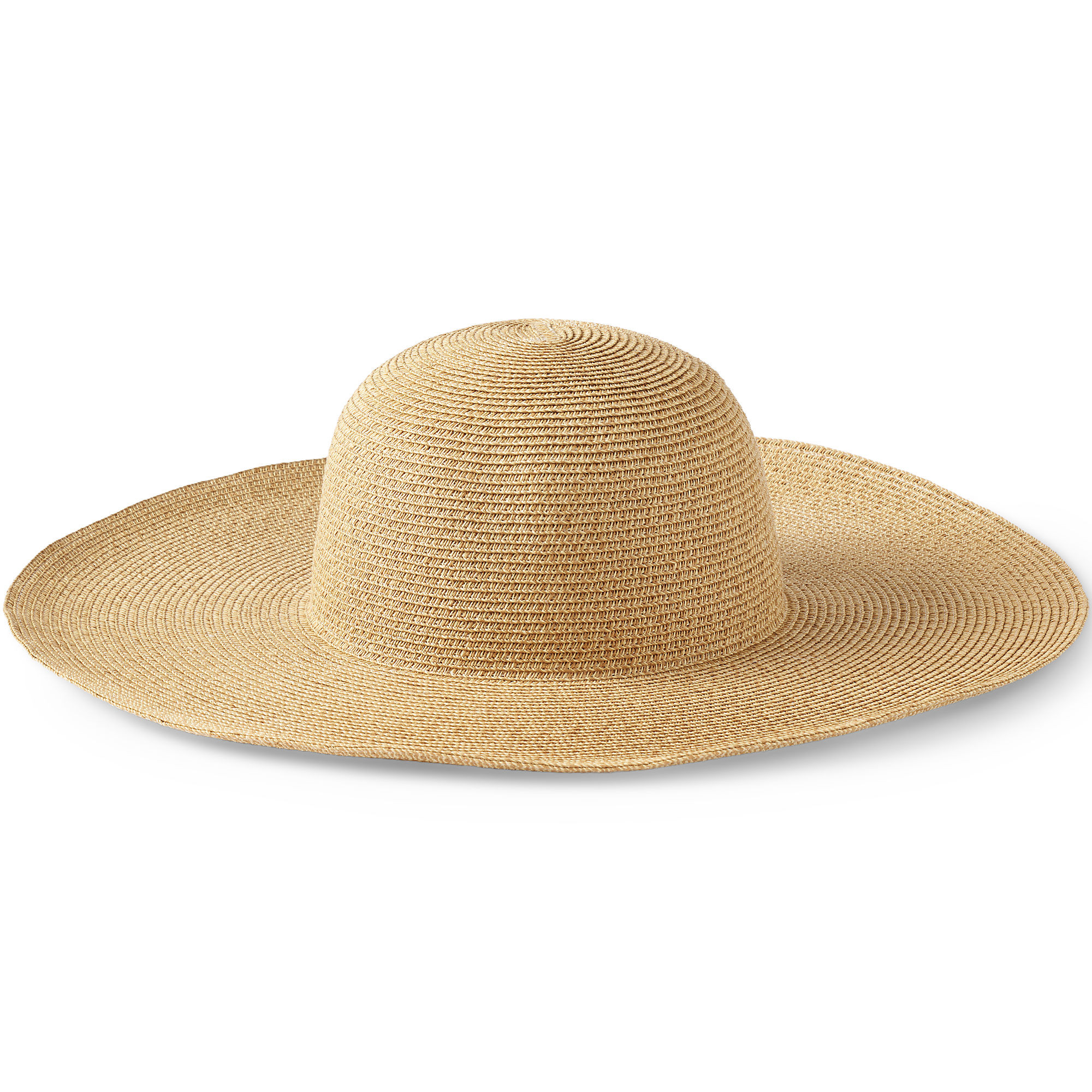 Facesaver Wide Brim Straw Hat | Lands' End (US)