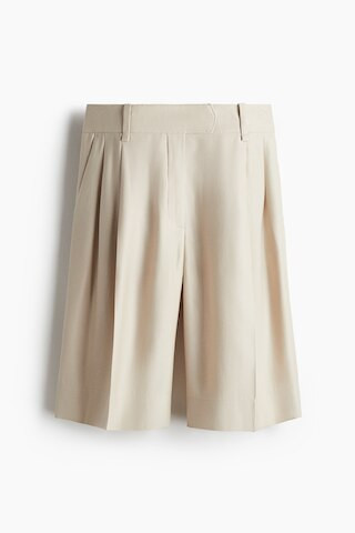H & M - Tailored Bermuda shorts - Beige | H&M (UK, MY, IN, SG, PH, TW, HK)