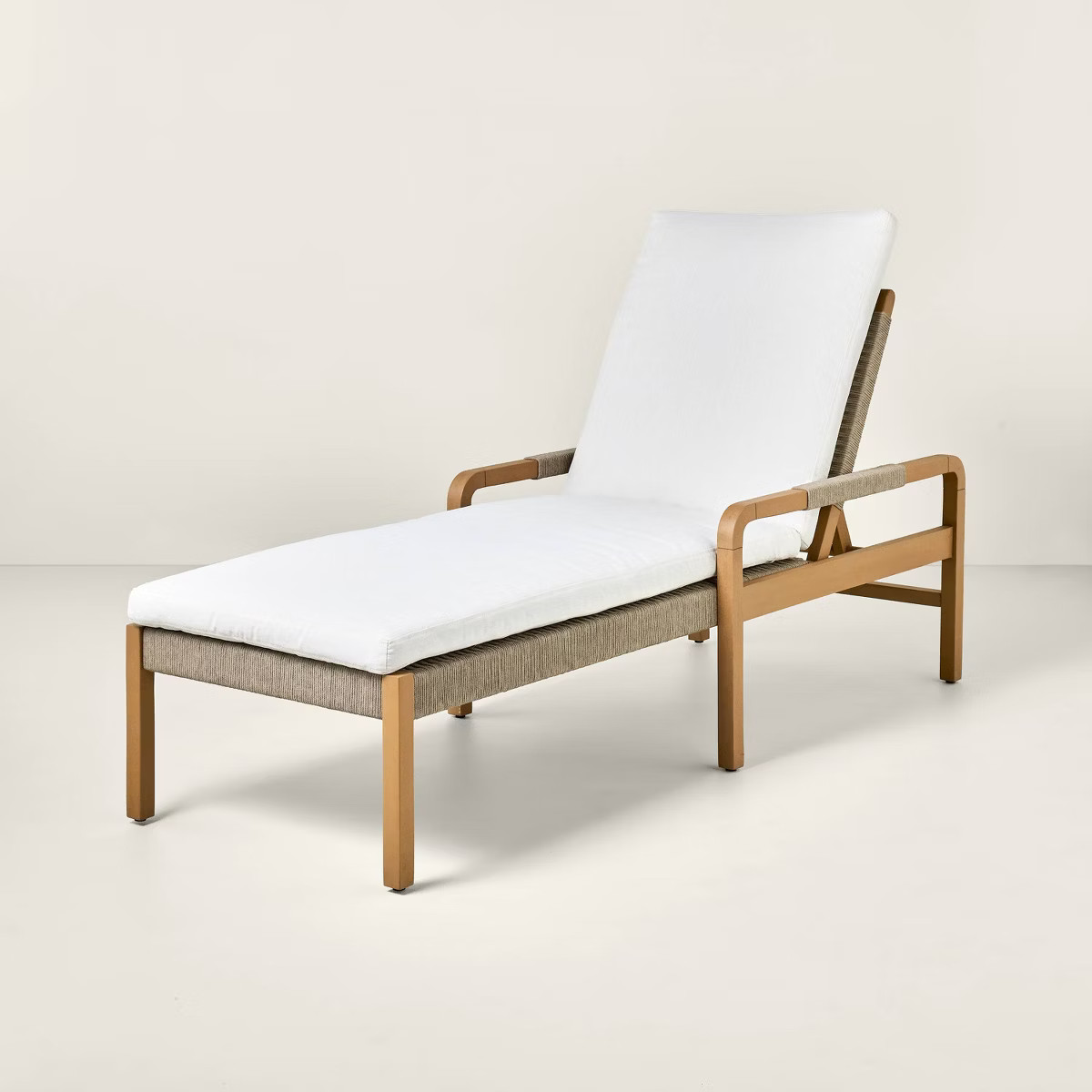 Wood & Rope Outdoor Patio Adjustable Chaise Lounge - Hearth & Hand™ with Magnolia | Target