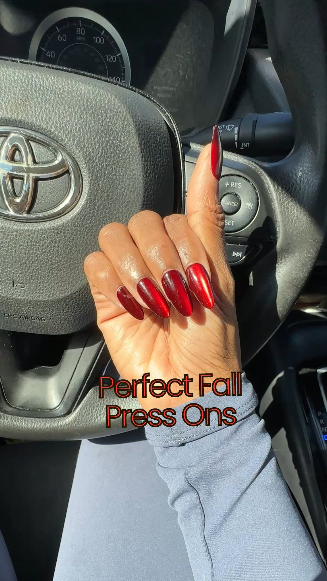 These almond red cat eye press on nails are so pretty and perfect for cozy and spooky season❤️♥️💋

#LTKSeasonal #LTKHalloween #LTKBeauty