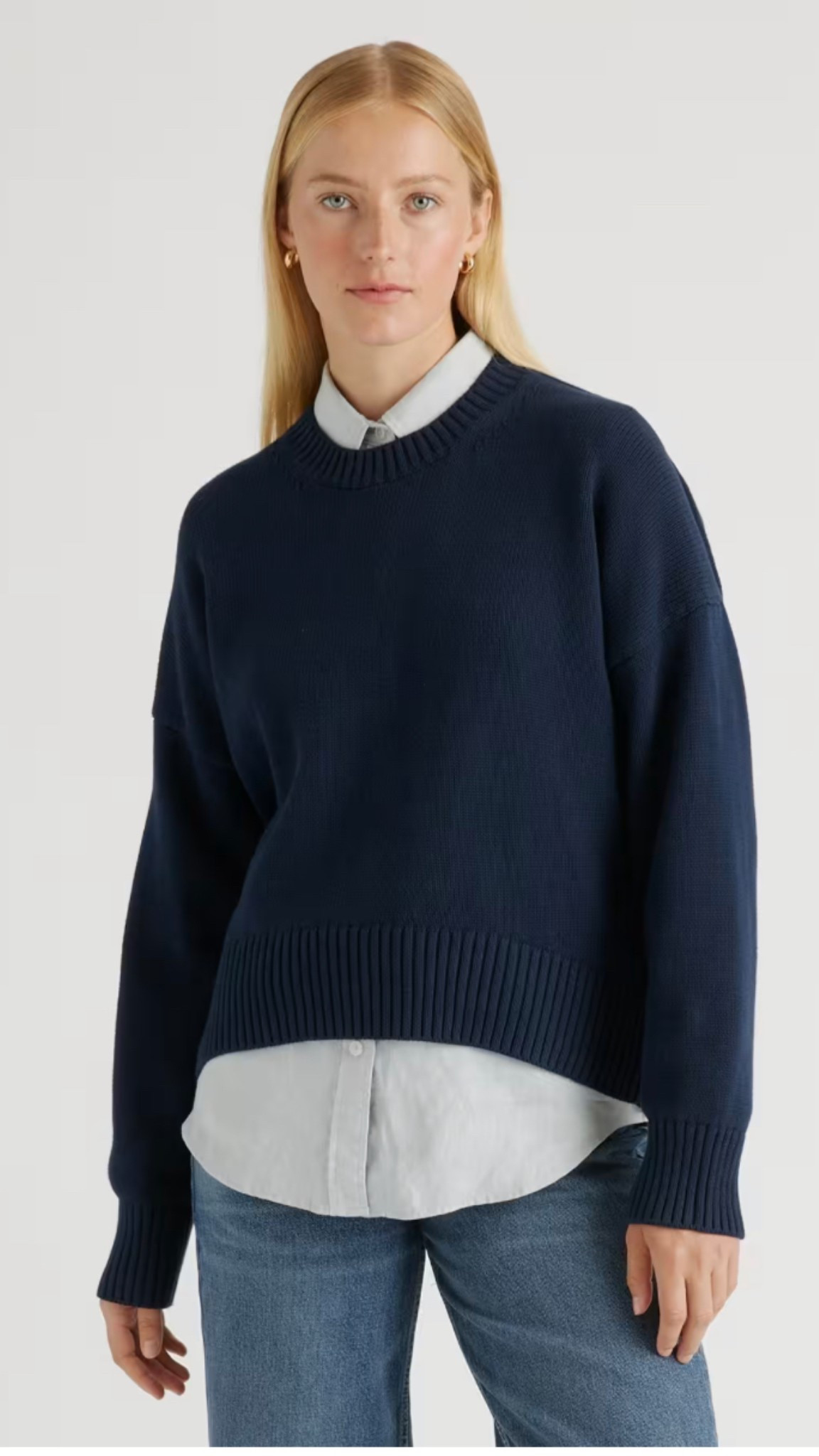 Easy sweater to throw on layered with a button down, tee, or over the shoulders! 

#LTKFindsUnder100 #LTKStyleTip #LTKMidsize