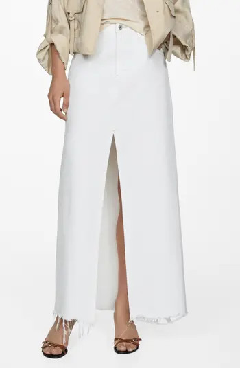 MANGO Amaia Denim Maxi Skirt | Nordstrom | Nordstrom