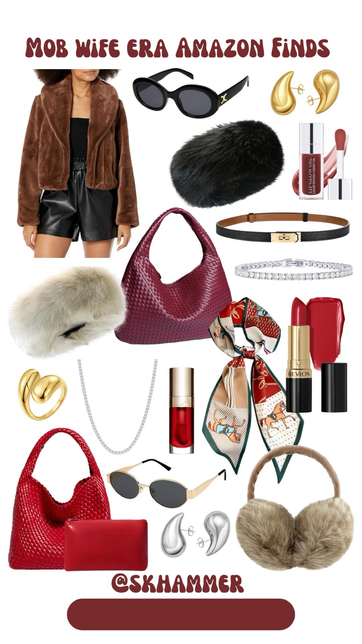 Clean girl aesthetic is out and mob wife aesthetic is in! I’ve put together a list of some bold glamour accessories to add to your wardrobe to really serve the mob wife look!! 

#LTKfindsunder50 #LTKfindsunder100