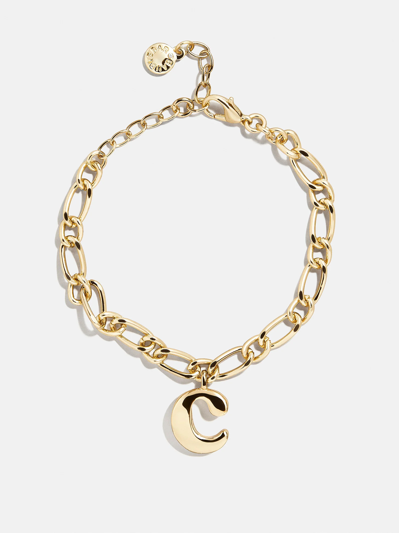 Chunky Charm Initial Bracelet - Gold | BaubleBar (US)