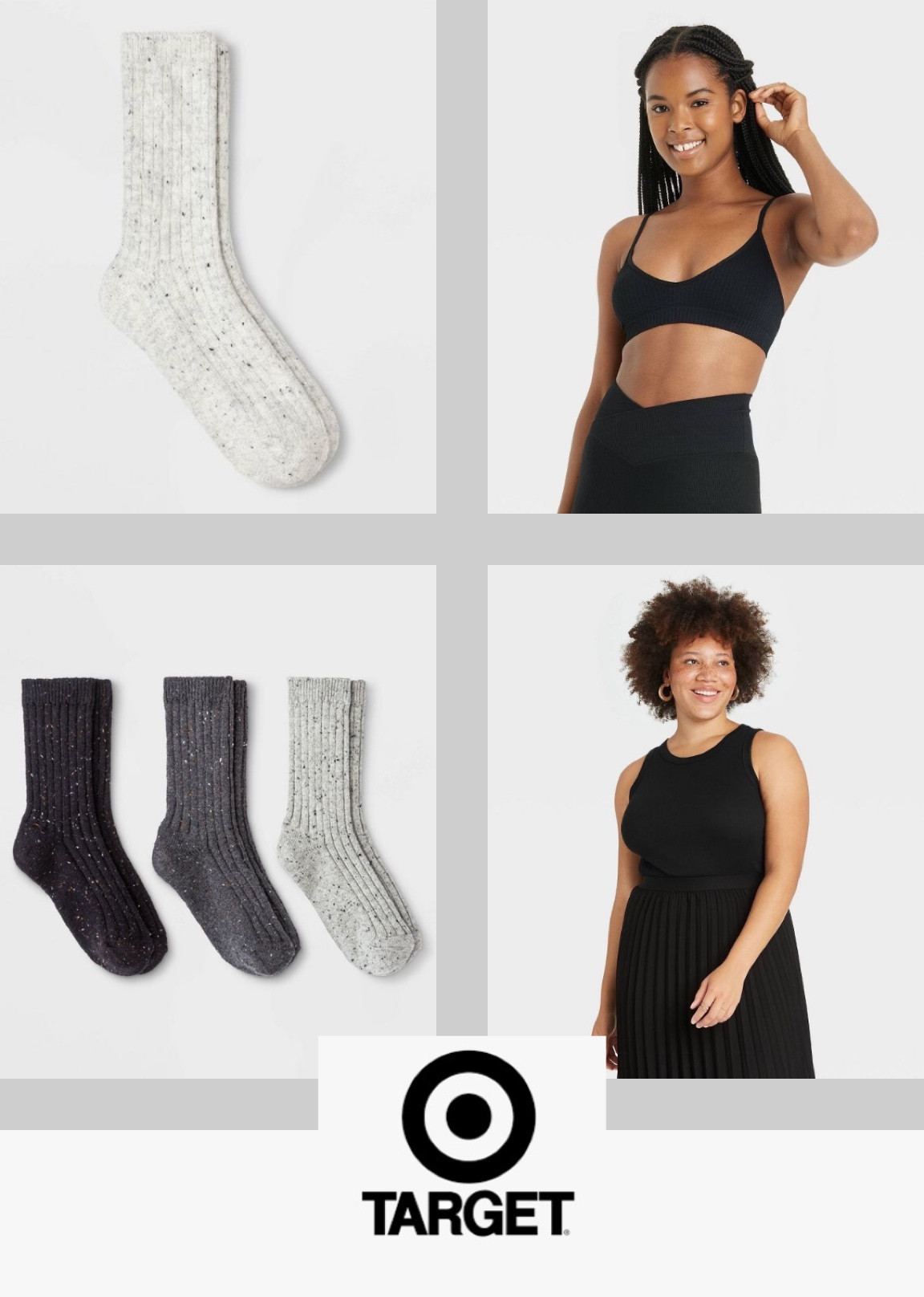 Socks for Ugg’s & legging weather. My favorite bralette. & an essential under layer for work (tanks) snag them in every color! 

#LTKCyberweek