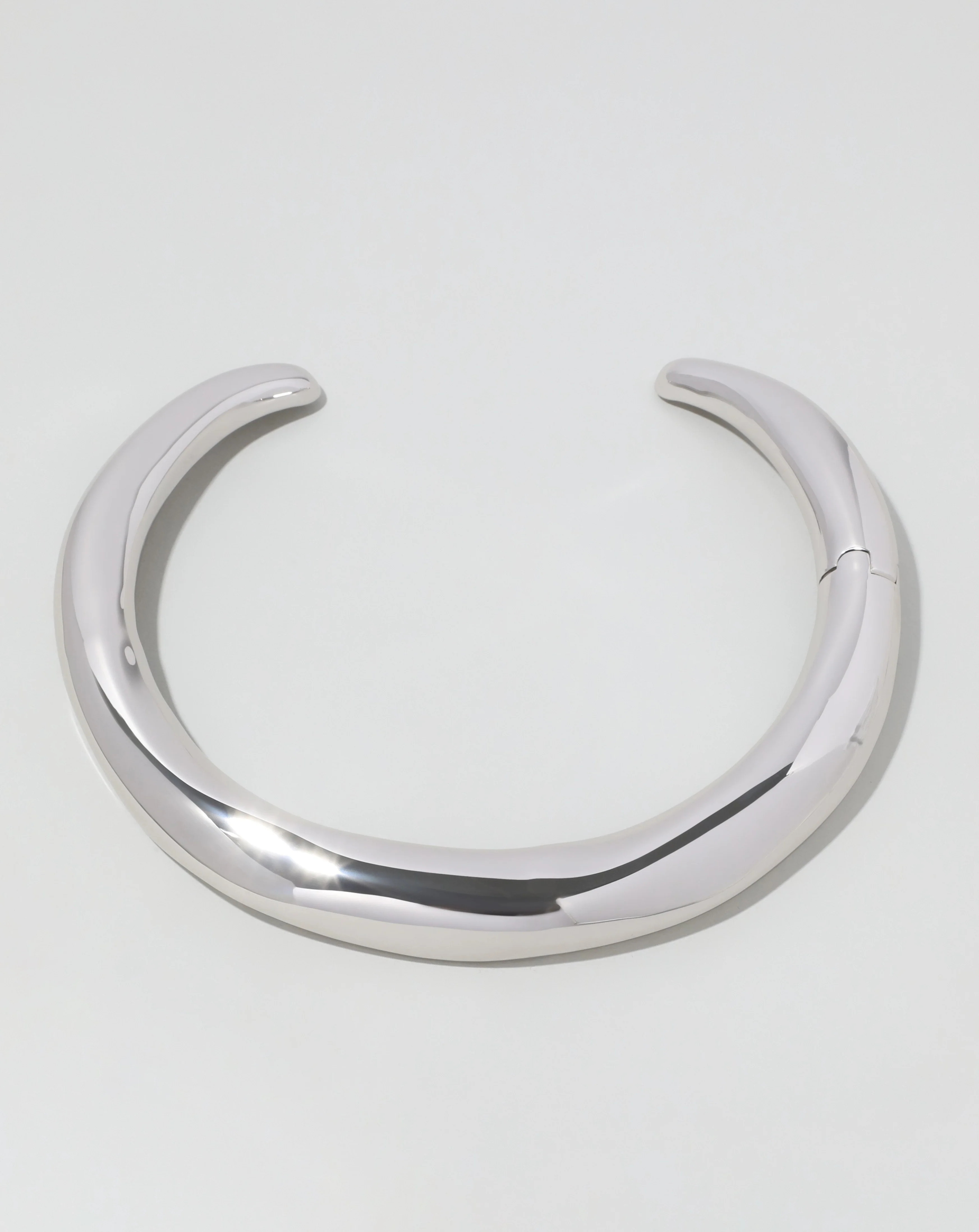 Rhodium Metal Hinge Collar Necklace | ALEXIS BITTAR | Alexis Bittar
