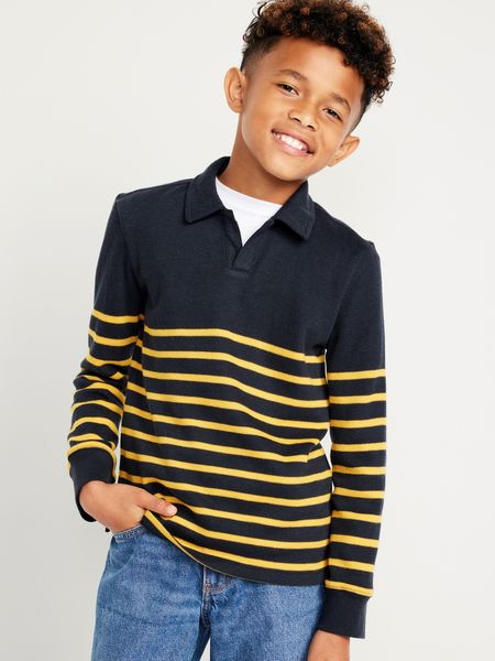 French Rib-Knit Polo Sweater for Boys | Old Navy (US)
