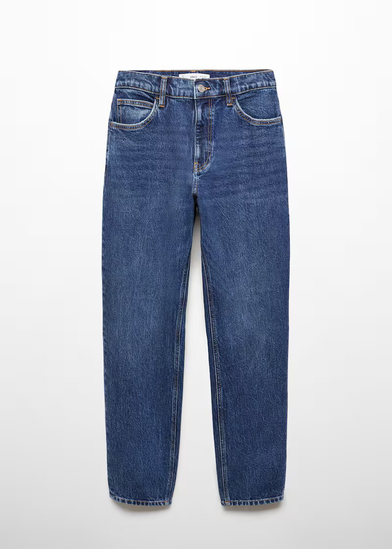 Mom comfort high-rise jeans -  Women | Mango United Kingdom | MANGO (UK)