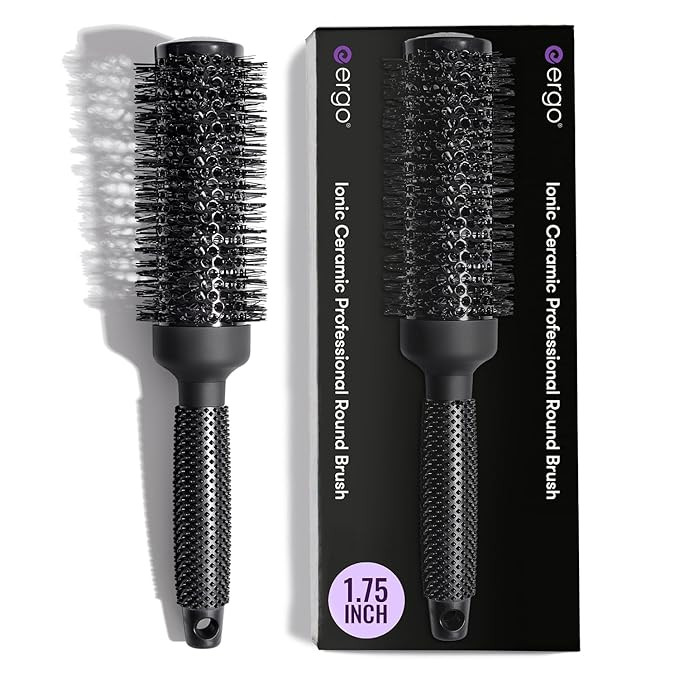 ERGO Ceramic Ionic Round Brush for Blow Out - Salon Quality Hair Brushes for Women - Roller Brush... | Amazon (US)