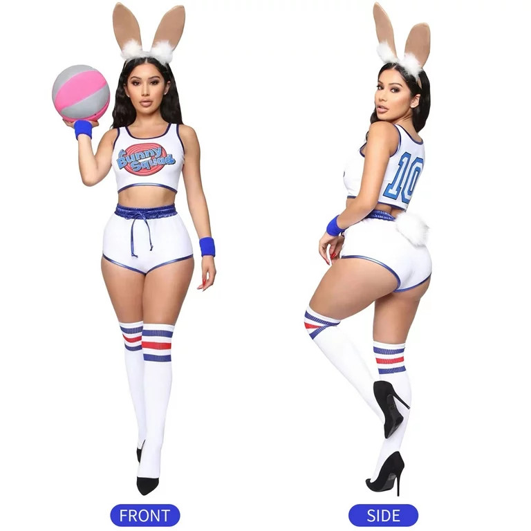 Women's  Sexy Bunny Cosplay Costume Superstar Costume  Lola Bunny Costume Women | Walmart (US)
