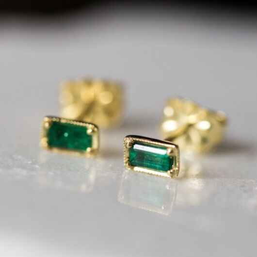 Leone Emerald Earrings (Pair) | Catbird