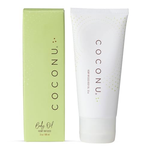 Coconu Hemp Infused Moisturizing Oil | Organic Coconut Oil Formula | Nourishing Skin Oil | Fragrance-Free | 3 oz | Amazon (US)
