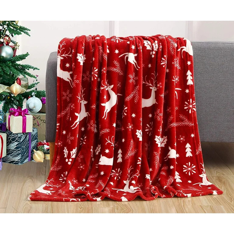 Elegant Comfort 50 x 60 Blanket Gift Christmas Throw | Walmart (US)