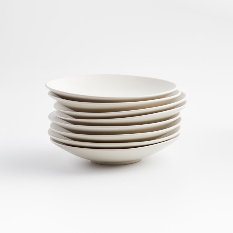 Craft Linen Stoneware Appetizer Plates, Set of 8 + Reviews | Crate & Barrel | Crate & Barrel