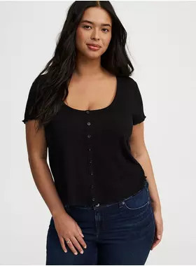 Button-Up Tee | Torrid (US & Canada)