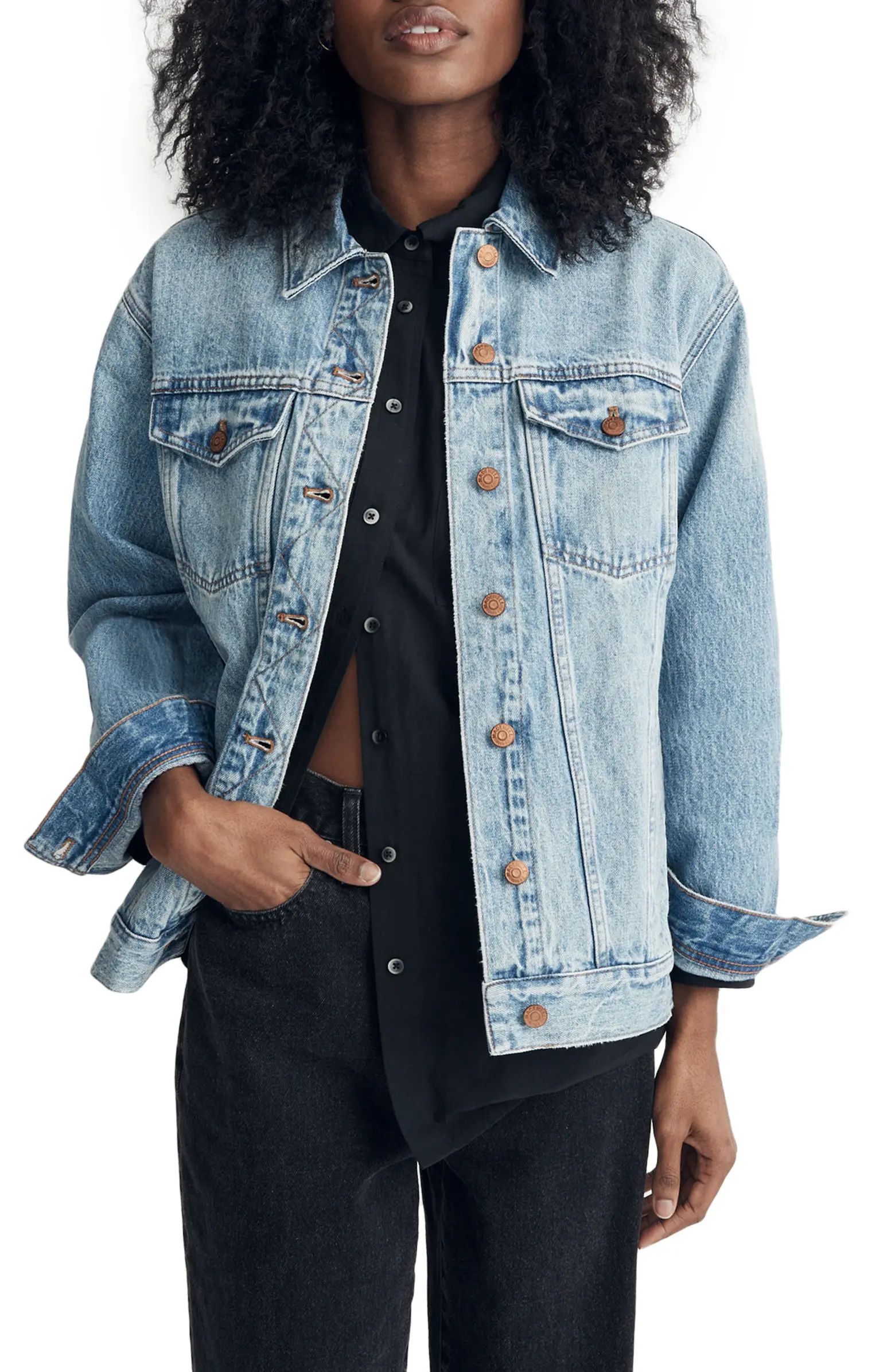 The Oversize Trucker Jean Jacket | Nordstrom